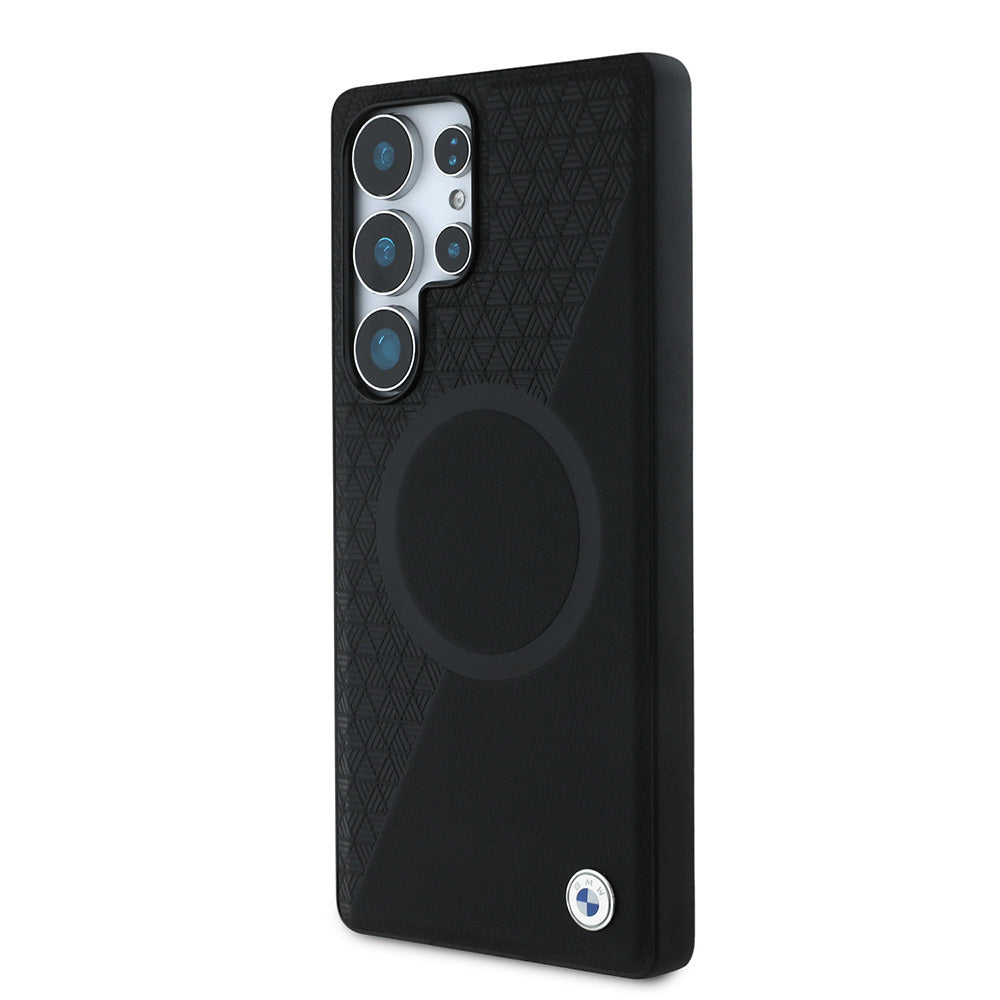 BMW Galaxy S25 Ultra Orjinal Lisanslı M-safe Metal Logolu Yarım Dokulu Circle Deri Kılıf BMW Galaxy S25 Ultra Orjinal Lisanslı M-safe Metal Logolu Yarım Dokulu Circle Deri Kılıf